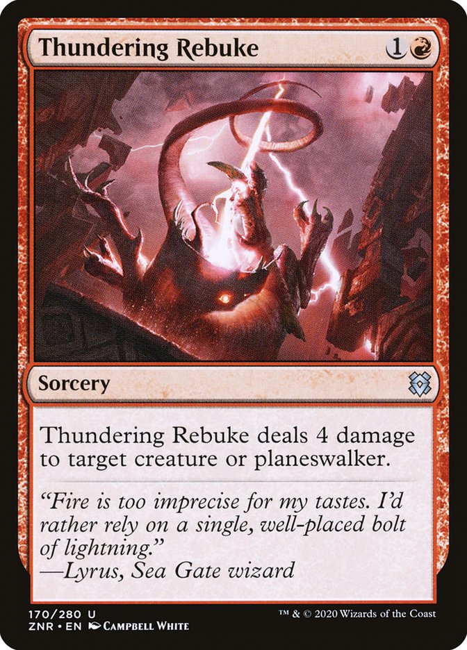 Thundering Rebuke: Zendikar Rising