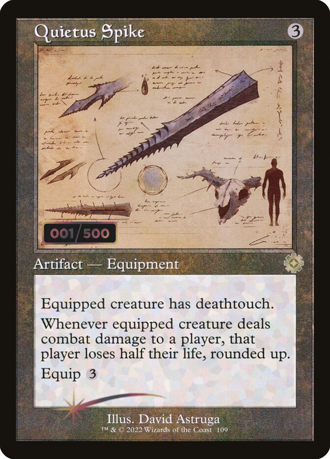 Quietus Spike (#109) (Retro Frame) - (Foil): The Brothers' War Retro Artifacts