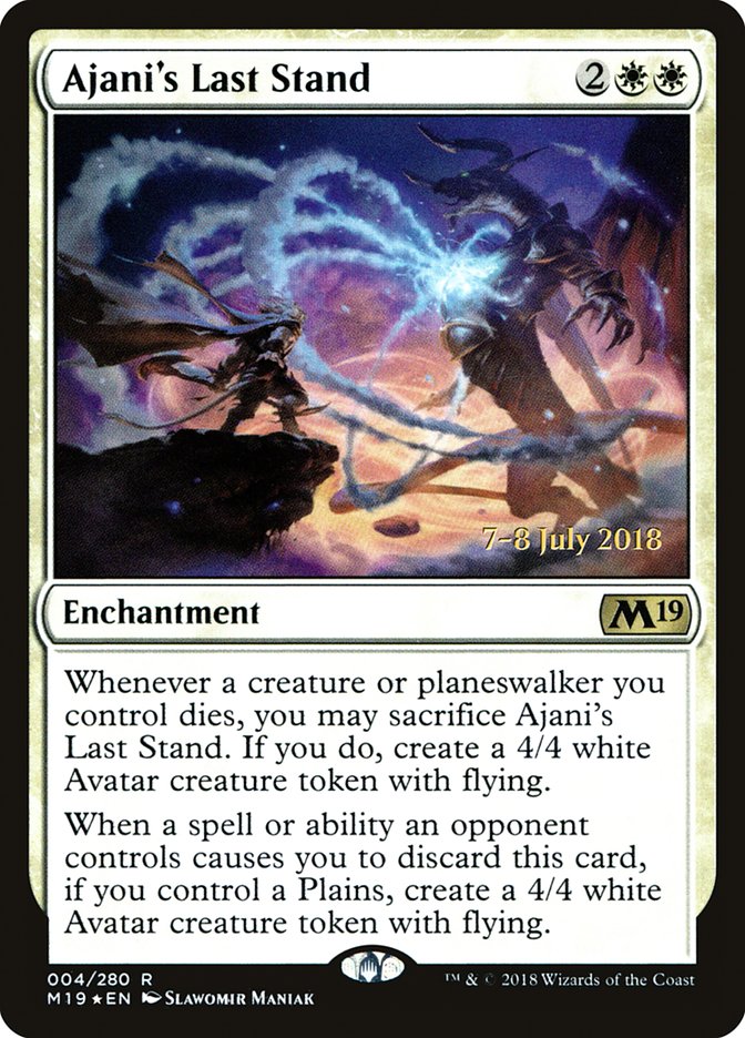 Ajani's Last Stand - (Foil): Core Set 2019 Promos