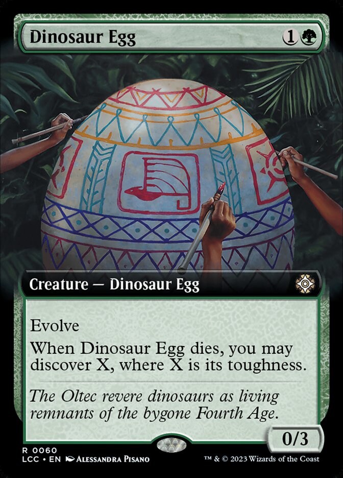Dinosaur Egg (Extended Art): The Lost Caverns of Ixalan Commander