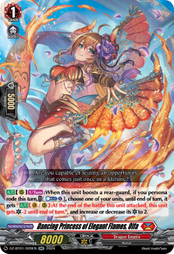 Dancing Princess of Elegant Flames, Olfa: DZ Booster Set 01: Fated Clash