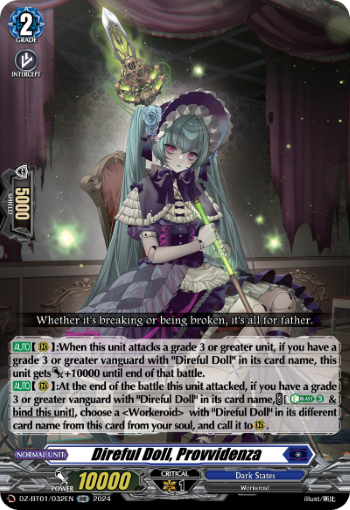 Direful Doll, Provvidenza: DZ Booster Set 01: Fated Clash