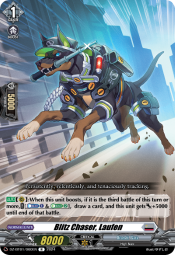 Blitz Chaser, Laufen: DZ Booster Set 01: Fated Clash