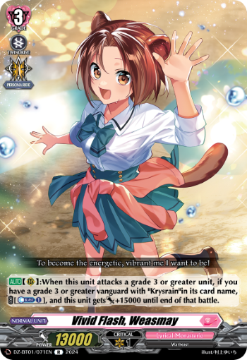 Vivid Flash, Weasmay: DZ Booster Set 01: Fated Clash