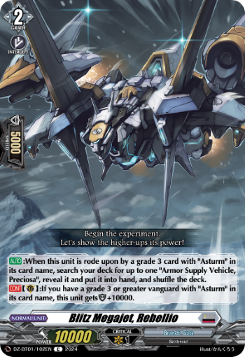 Blitz Megajet, Rebellio: DZ Booster Set 01: Fated Clash