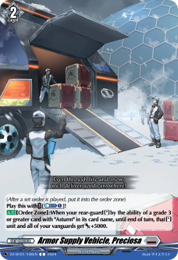 Armor Supply Vehicle, Preciosa: DZ Booster Set 01: Fated Clash