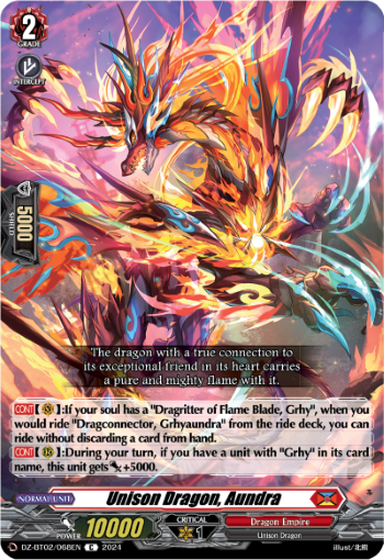 Unison Dragon, Aundra: DZ Booster Set 02: Illusionless Strife