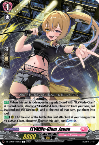 FL∀MMe-Glam, Jauna: DZ Booster Set 02: Illusionless Strife