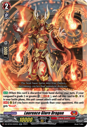 Laurence Glare Dragon: DZ Booster Set 03: Dimensional Transcendence