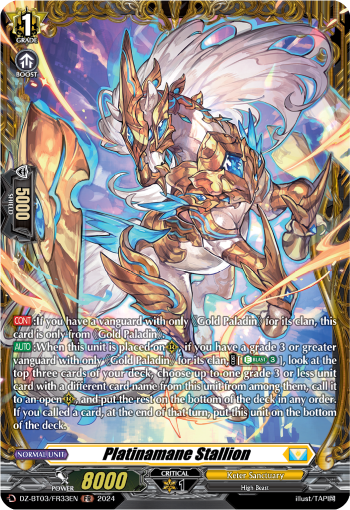 Platinamane Stallion: DZ Booster Set 03: Dimensional Transcendence