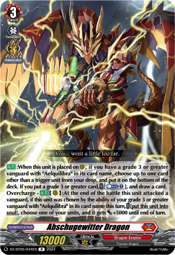 Abschugewitter Dragon: DZ Booster Set 05: Omniscient Awakening