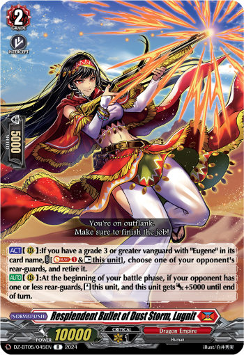 Resplendent Bullet of Dust Storm, Lugnit: DZ Booster Set 05: Omniscient Awakening