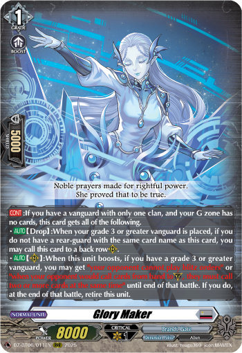 Glory Maker: DZ Booster Set 06: Generation Dragenesis