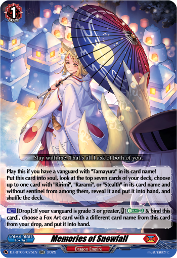 Memories of Snowfall: DZ Booster Set 06: Generation Dragenesis