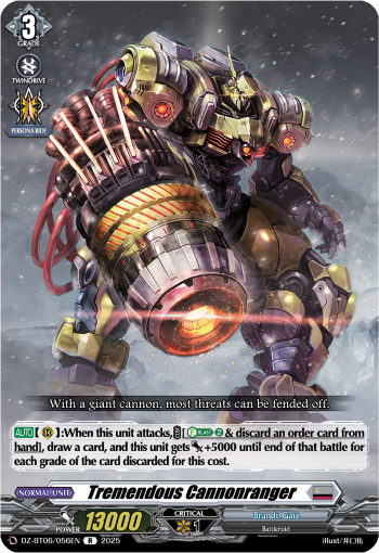 Tremendous Cannonranger: DZ Booster Set 06: Generation Dragenesis