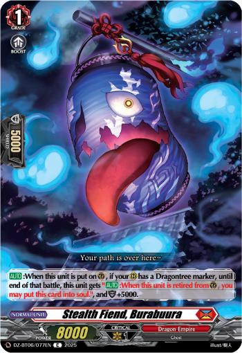 Stealth Fiend, Burabuura: DZ Booster Set 06: Generation Dragenesis