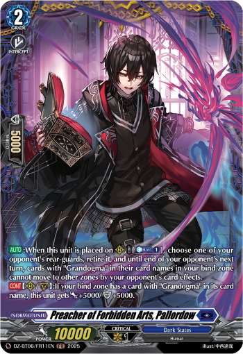 Preacher of Forbidden Arts, Pallordow: DZ Booster Set 06: Generation Dragenesis