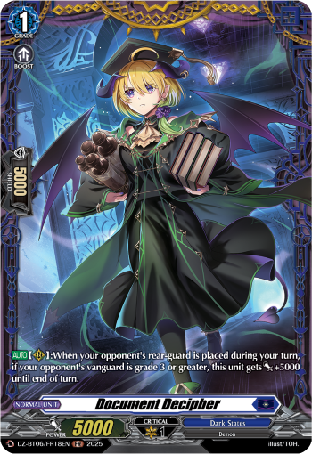 Document Decipher: DZ Booster Set 06: Generation Dragenesis