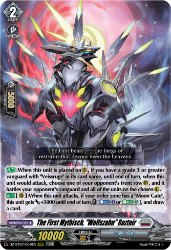 The First Mythisch, Wolfszahn Roztnir : DZ Booster Set 07: Moon Fangs & Cerulean Blaze