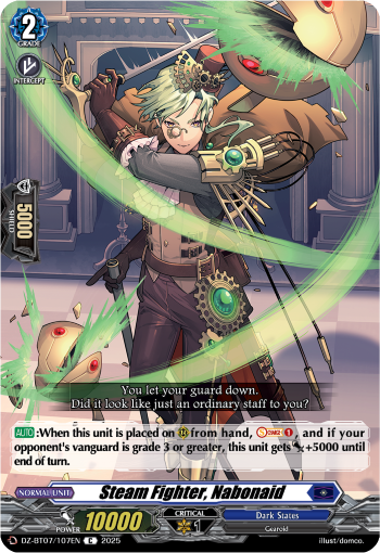 Steam Fighter, Nabonaid : DZ Booster Set 07: Moon Fangs & Cerulean Blaze