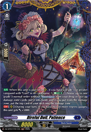 Direful Doll, Patience : DZ Booster Set 07: Moon Fangs & Cerulean Blaze