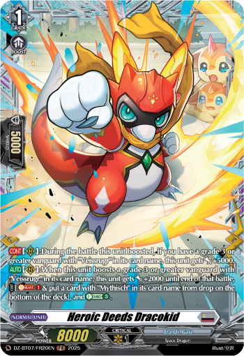 Heroic Deeds Dracokid : DZ Booster Set 07: Moon Fangs & Cerulean Blaze