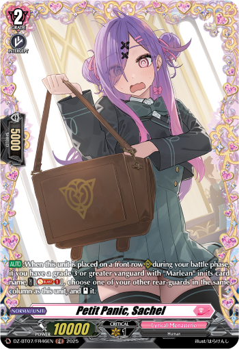 Petit Panic, Sachel : DZ Booster Set 07: Moon Fangs & Cerulean Blaze