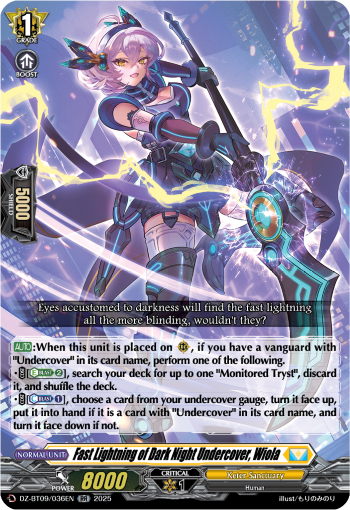 Fast Lightning of Dark Night Undercover, Wiola: DZ Booster Set 09: Super Brave Detonation