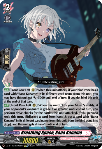 Breathing Space, Rana Kaname: DZ Booster Set 09: Super Brave Detonation