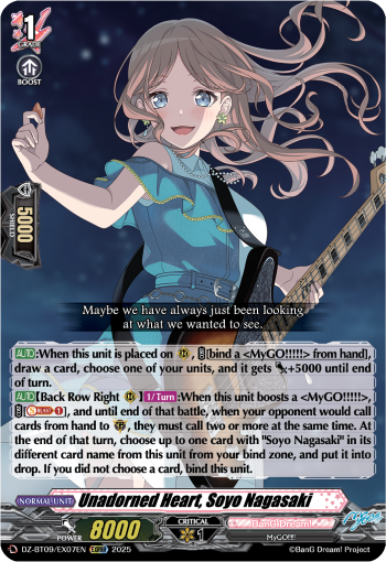 Unadorned Heart, Soyo Nagasaki: DZ Booster Set 09: Super Brave Detonation