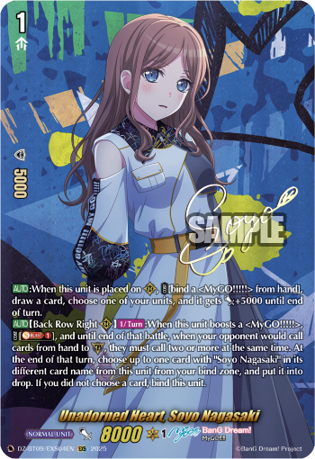 Unadorned Heart, Soyo Nagasaki: DZ Booster Set 09: Super Brave Detonation