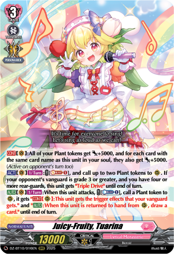 Juicy-Fruity, Tuarina: DZ Booster Set 10: Dragonsoul Resonance