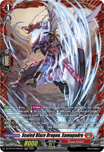 Sealed Blaze Dragon, Samupadru: DZ Booster Set 10: Dragonsoul Resonance