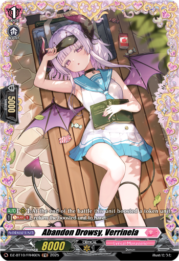 Abandon Drowsy, Verrinela: DZ Booster Set 10: Dragonsoul Resonance