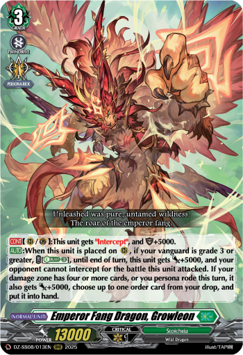 Emperor Fang Dragon, Growleon: Special Series 08: Festival Booster 2025