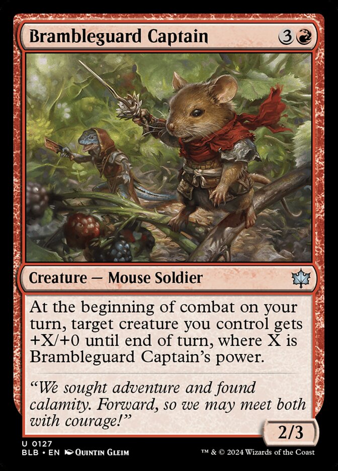 Brambleguard Captain - (Foil): Bloomburrow