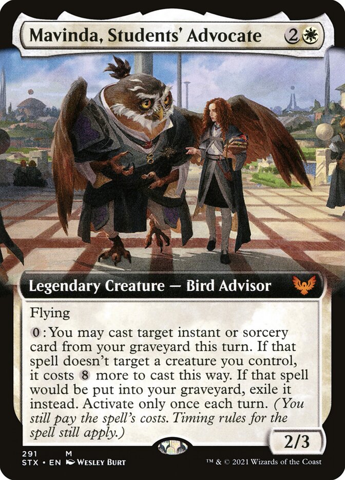 Mavinda, Students' Advocate (Extended Art) - (Foil): Strixhaven: School of Mages