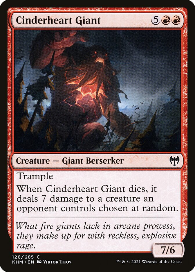 Cinderheart Giant - (Foil): Kaldheim