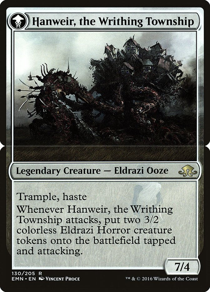 Hanweir, the Writhing Township - (Foil): Eldritch Moon Promos