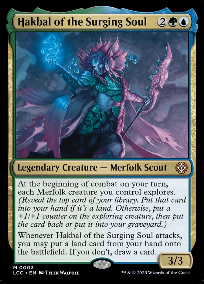 Hakbal of the Surging Soul - (Foil): The Lost Caverns of Ixalan Commander