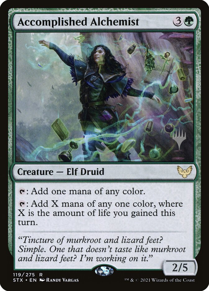 Accomplished Alchemist (Promo Pack) (Strixhaven: School of Mages) - (Foil): Strixhaven: School of Mages Promos