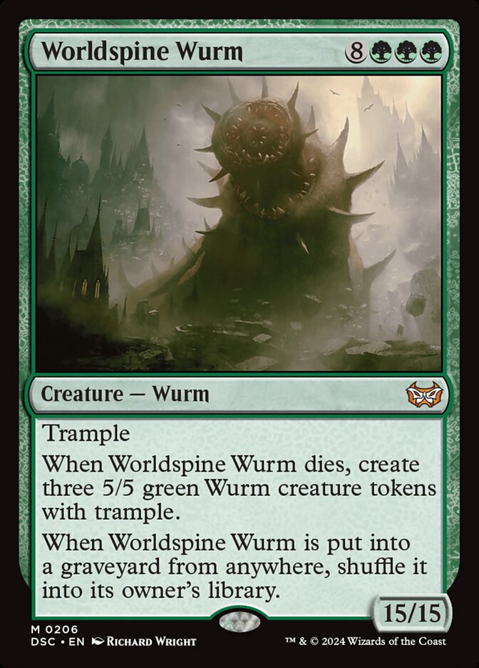 Worldspine Wurm: Duskmourn: House of Horror Commander