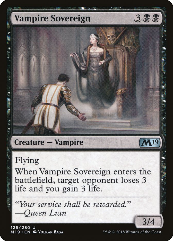Vampire Sovereign - (Foil): Core Set 2019