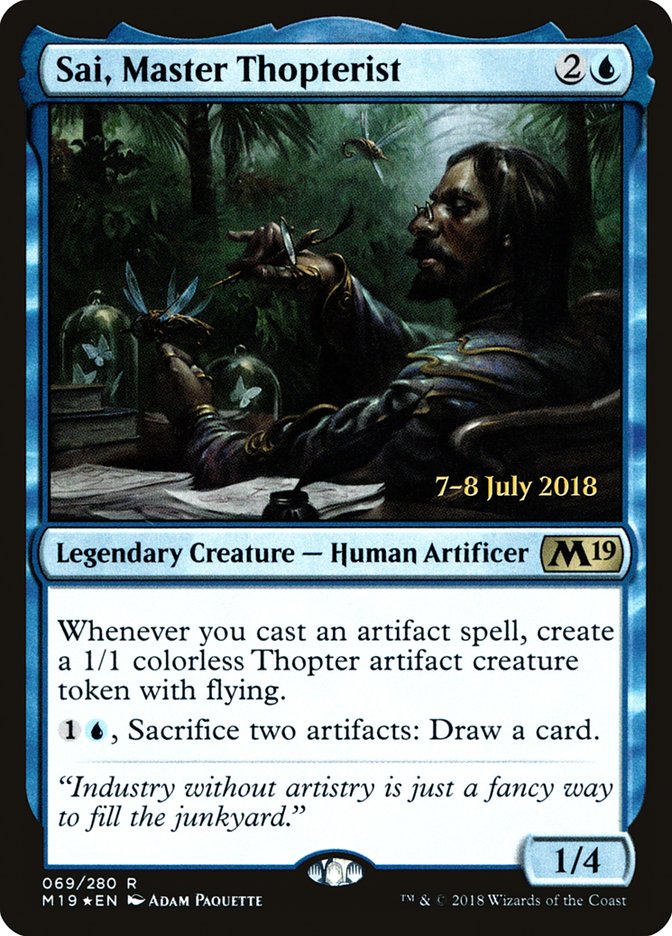 Sai, Master Thopterist - (Foil): Core Set 2019 Promos