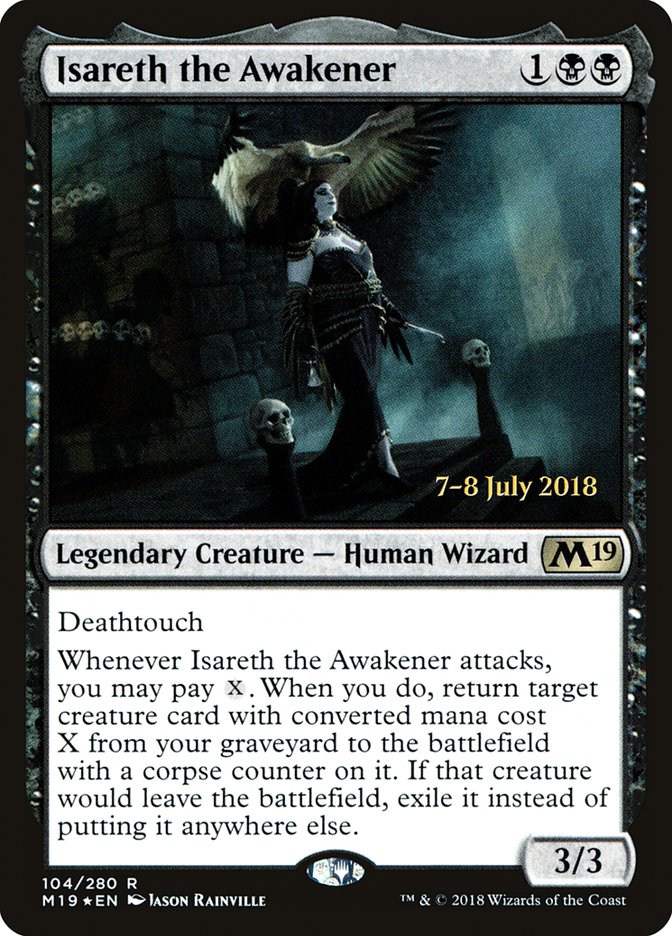 Isareth the Awakener (Prerelease) (Core Set 2019) - (Foil): Core Set 2019 Promos