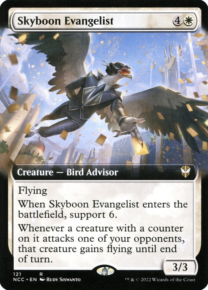 Skyboon Evangelist (Extended Art): New Capenna Commander