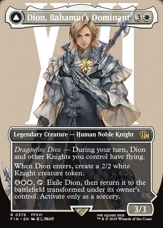 Dion, Bahamut's Dominant // Bahamut, Warden of Light - (Foil): Final Fantasy