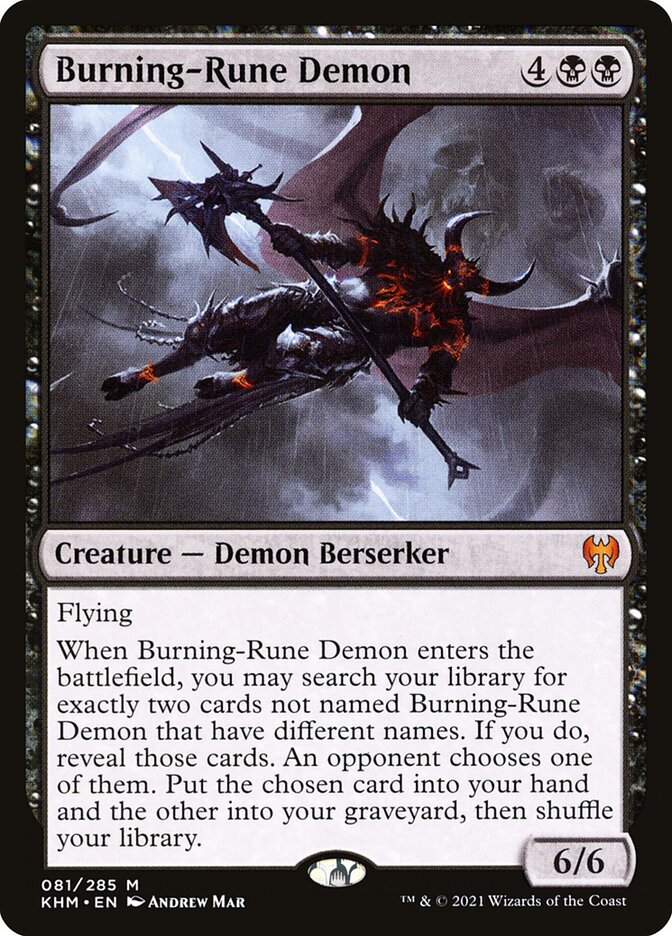 Burning-Rune Demon: Kaldheim