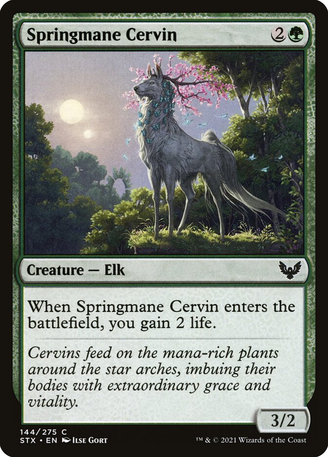 Springmane Cervin - (Foil): Strixhaven: School of Mages