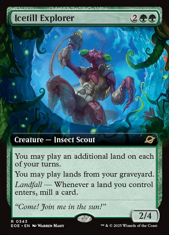 Icetill Explorer (#343) (Extended Art) - (Foil): Edge of Eternities